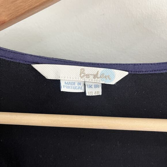 Boden Black Jersey Surplus Wrap Jumpsuit US Size 4 PP6290 - Picture 4 of 5